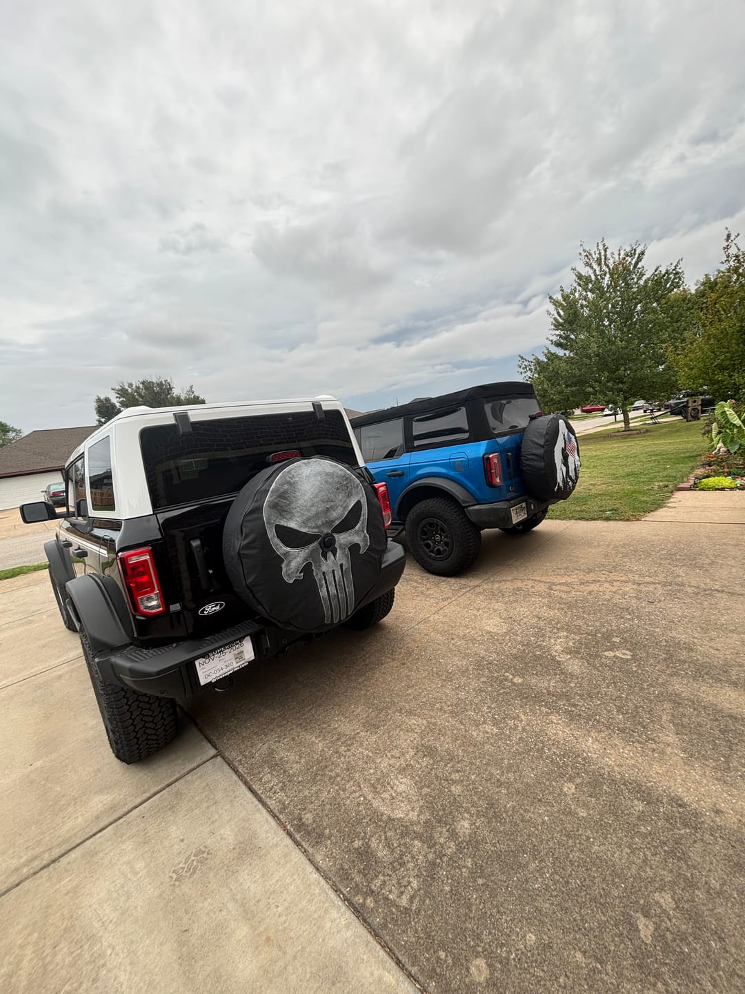 Customer photo review of Punisher Skull Tire Cover