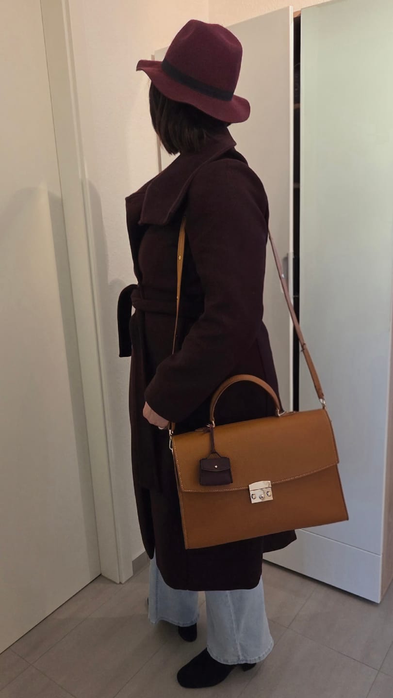 Customer photo review of DIY-Box: The Business Bag *Runde Klappe*