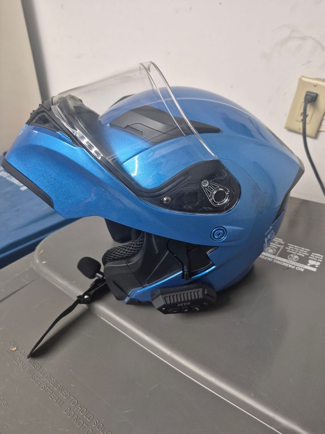 Customer photo review of K1 Modular Helmet - Bluetooth Headset