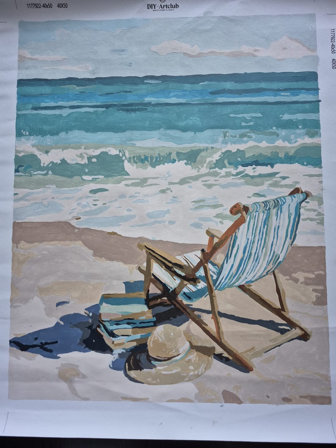 Customer photo review of Serene Beach | Paint by Number