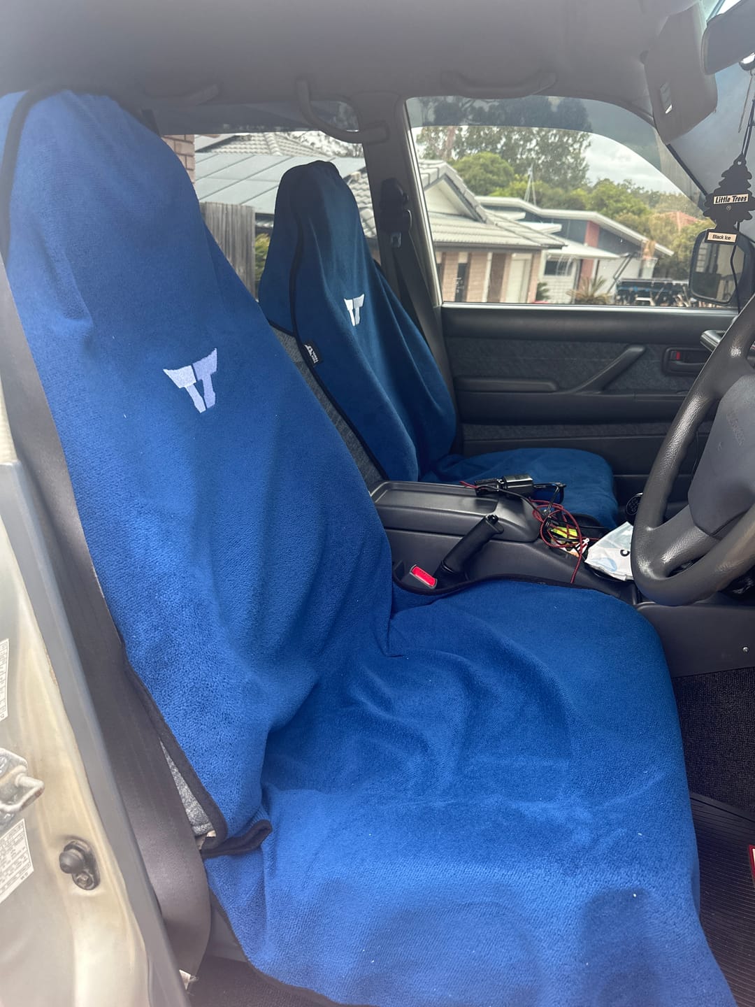 Customer photo review of Waterproof Car Towel Seat Cover