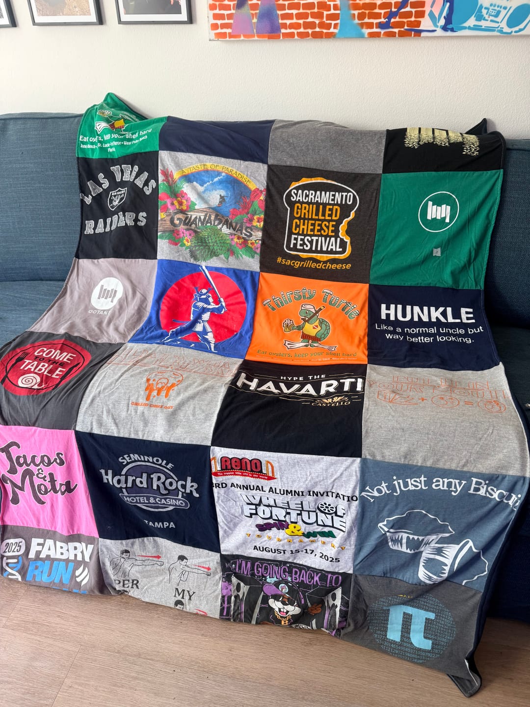 Customer photo review of Project Repat T-Shirt Quilt
