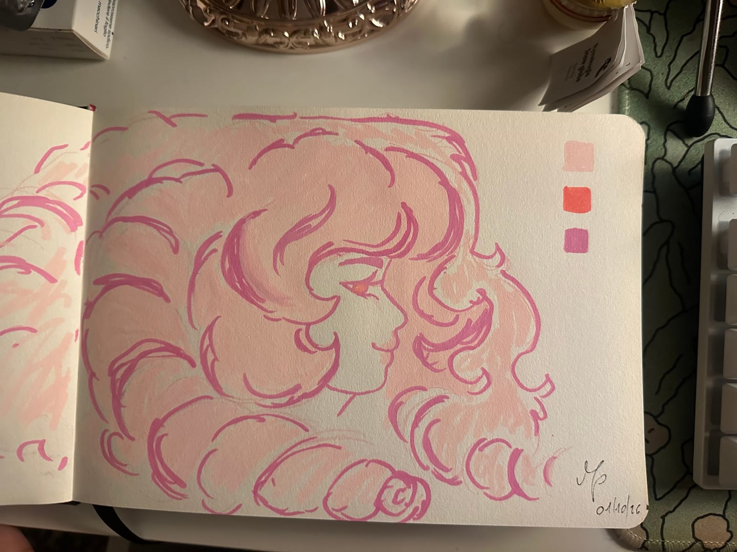 Customer photo review of Ohuhu Nahuku Direct-ink Acrylic Markers