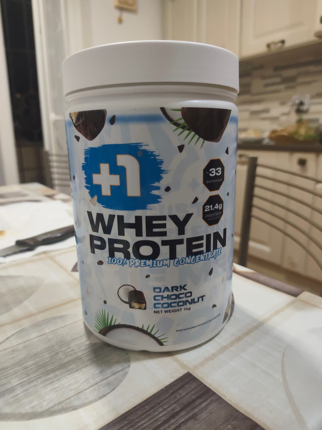 Customer photo review of +1© PREMIUM WHEY PROTEIN (1000g)