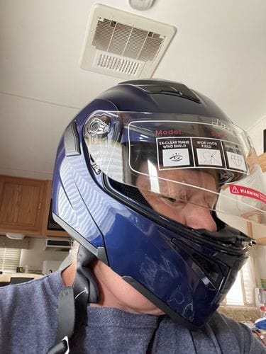 Customer photo review of R3 Modular Full Face Helmet - Bluetooth Headset
