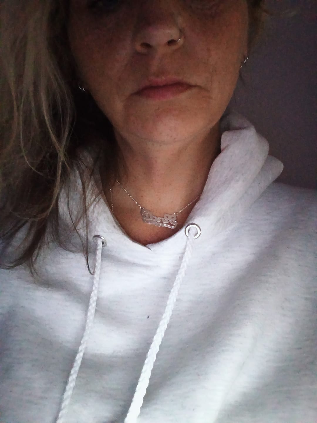 Customer photo review of Personalized Name necklace with Diamond Cut