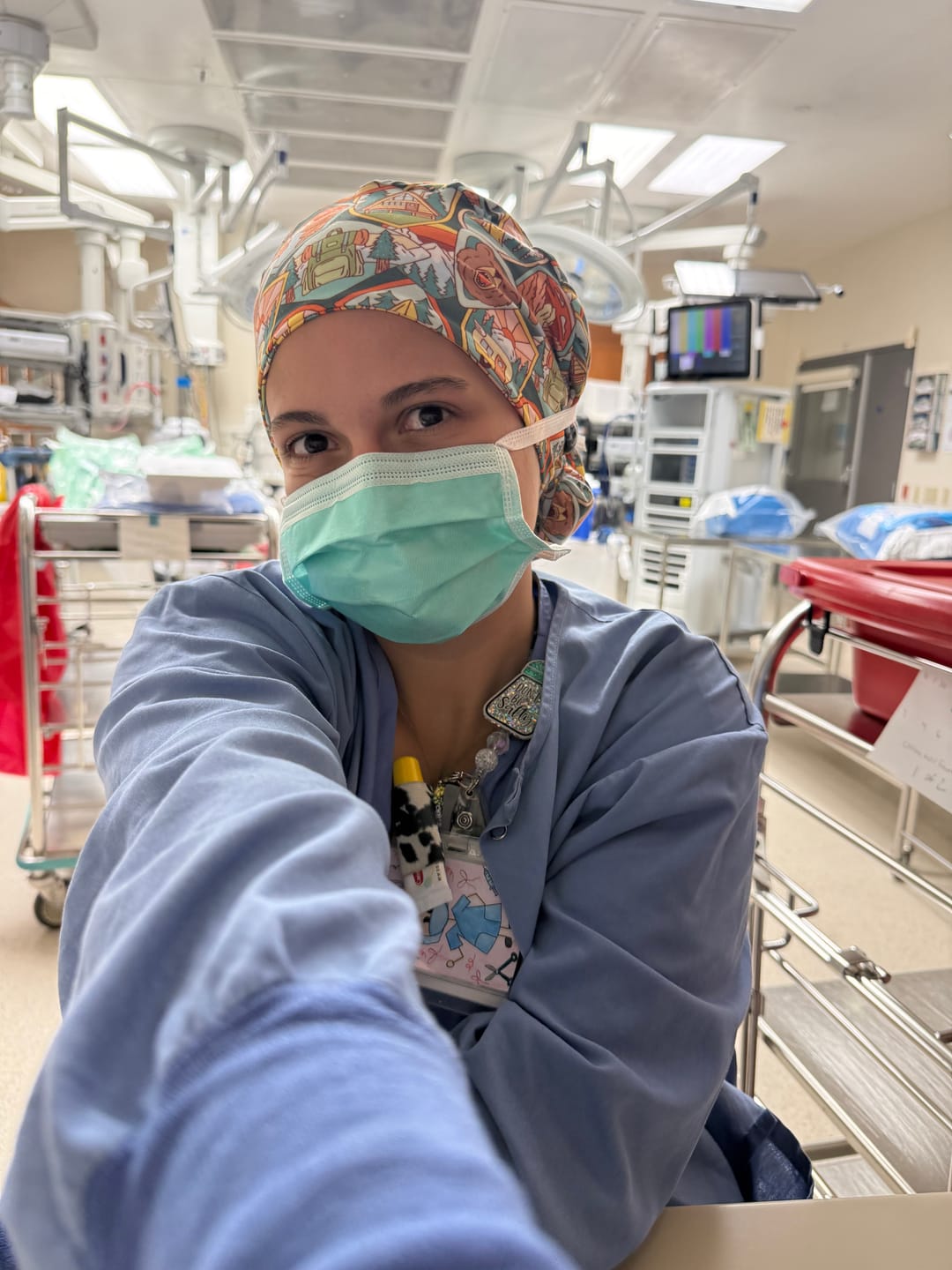 Customer photo review of CloudCaps Scrub Cap | Adventure