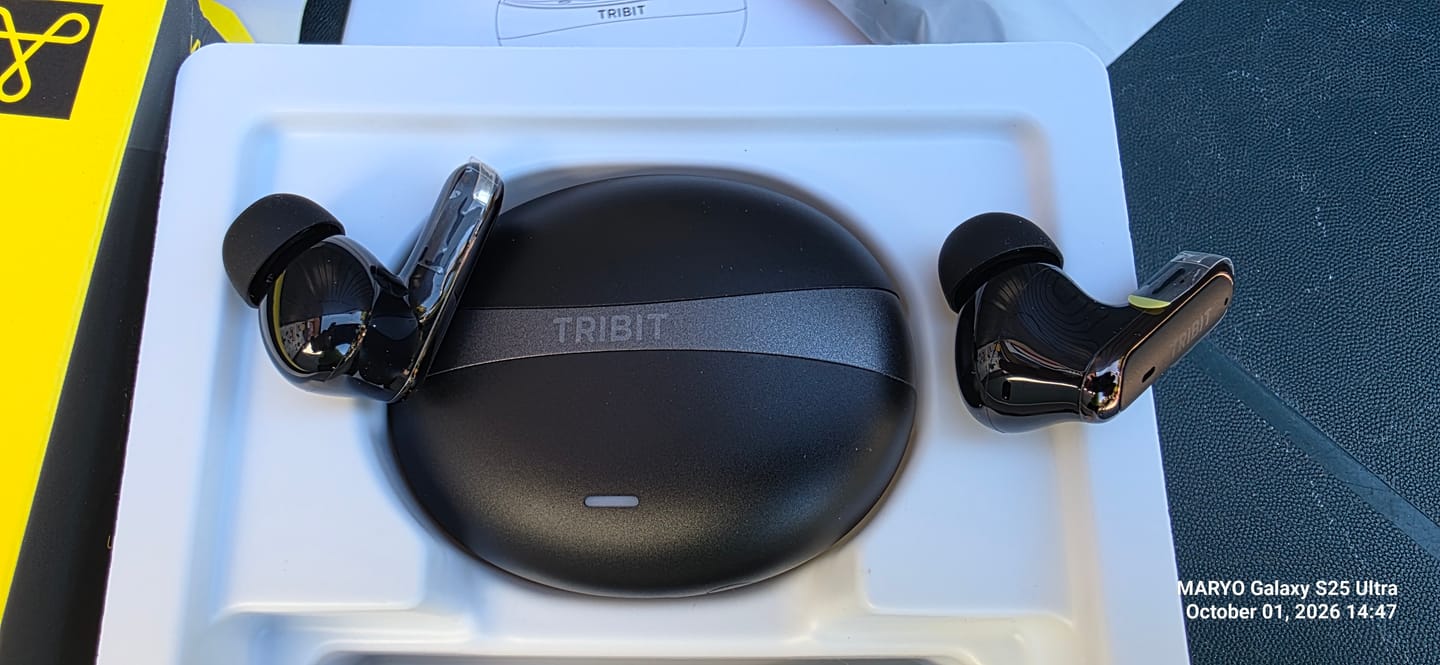 Customer photo review of TRIBIT FlyBuds C3 Hybrid ANC True Wireless Earbuds