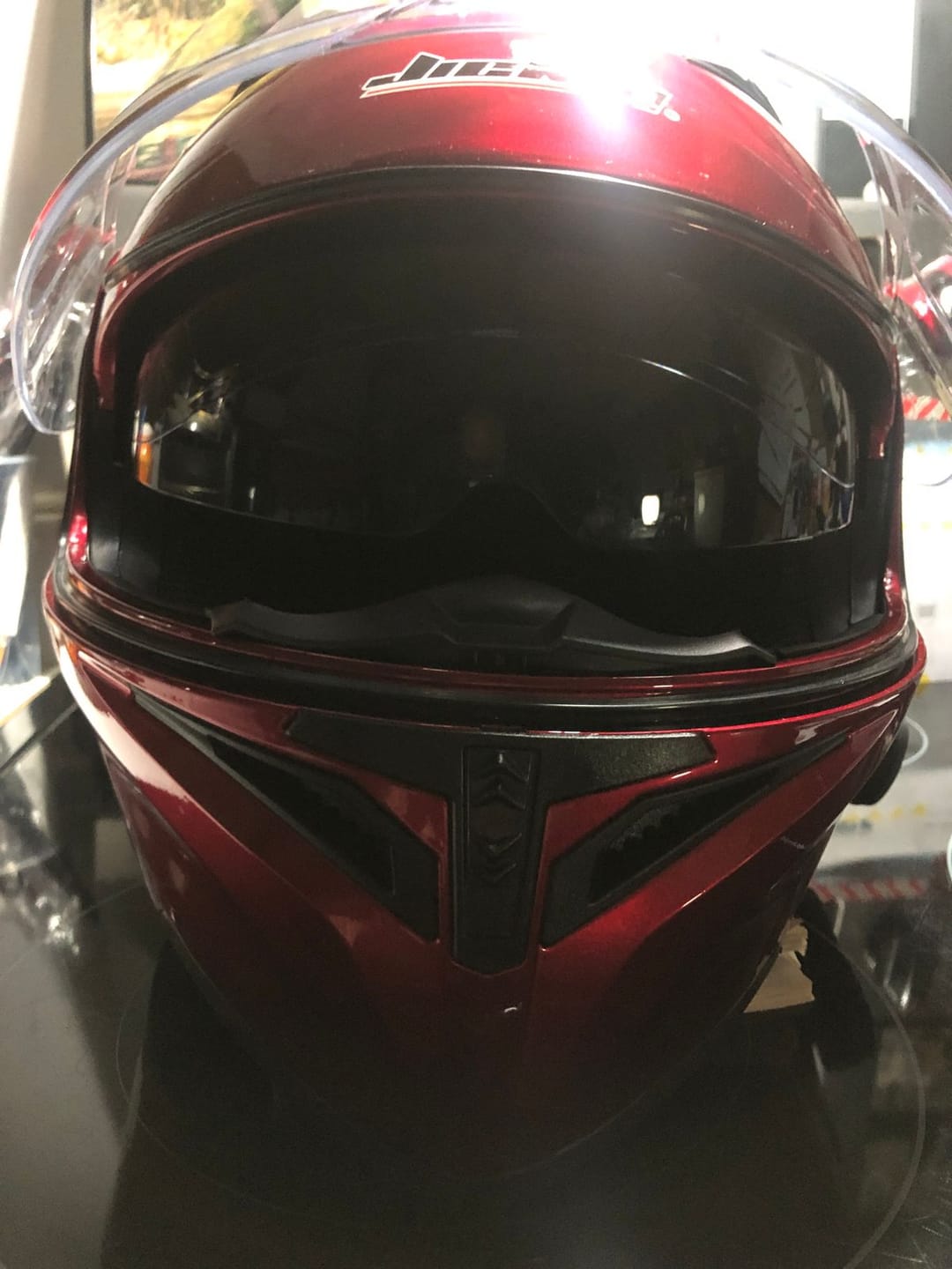 Customer photo review of Visor Replacement for R3 Modular Helmet - Bluetooth Headset