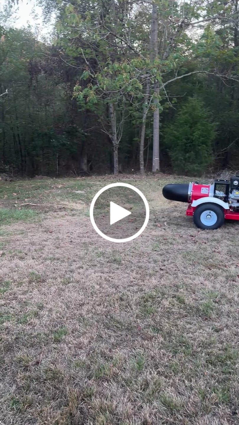 Customer video review of Buffalo Turbine Cyclone Debris Blower | Model BT-CYC8K2 | Blower Output 8000 CFM | Engine Horsepower 14 HP | Tow-Behind