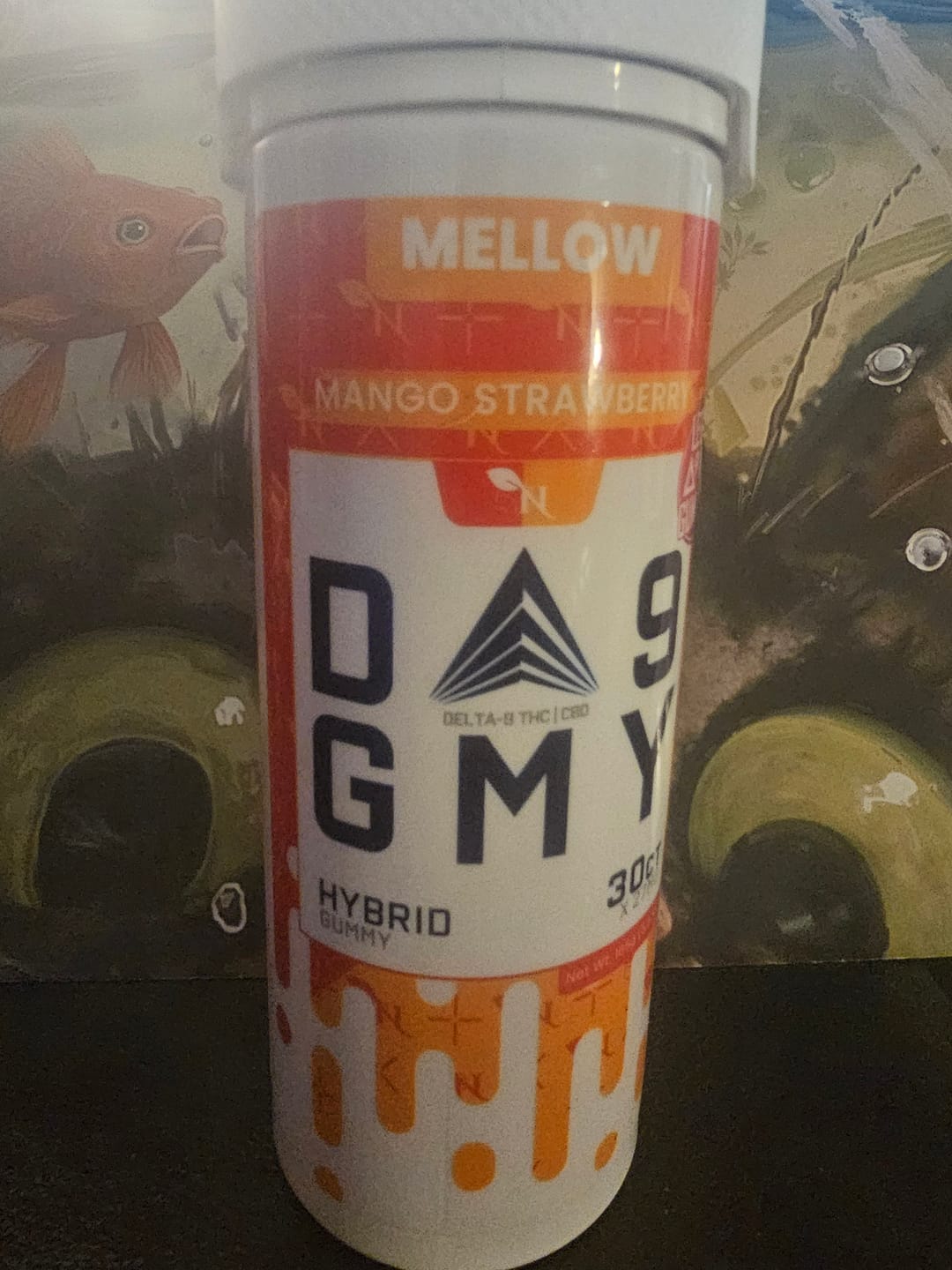Customer photo review of DELTA 9 GUMMIES HYBRID - 30CT Mango Strawberry 810mg (15mg ea.)