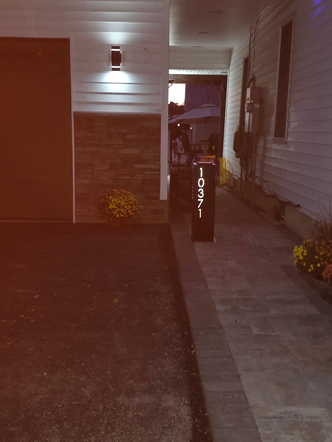 Customer photo review of White Translucent Inserts for The Address Column - Optional Upgrade