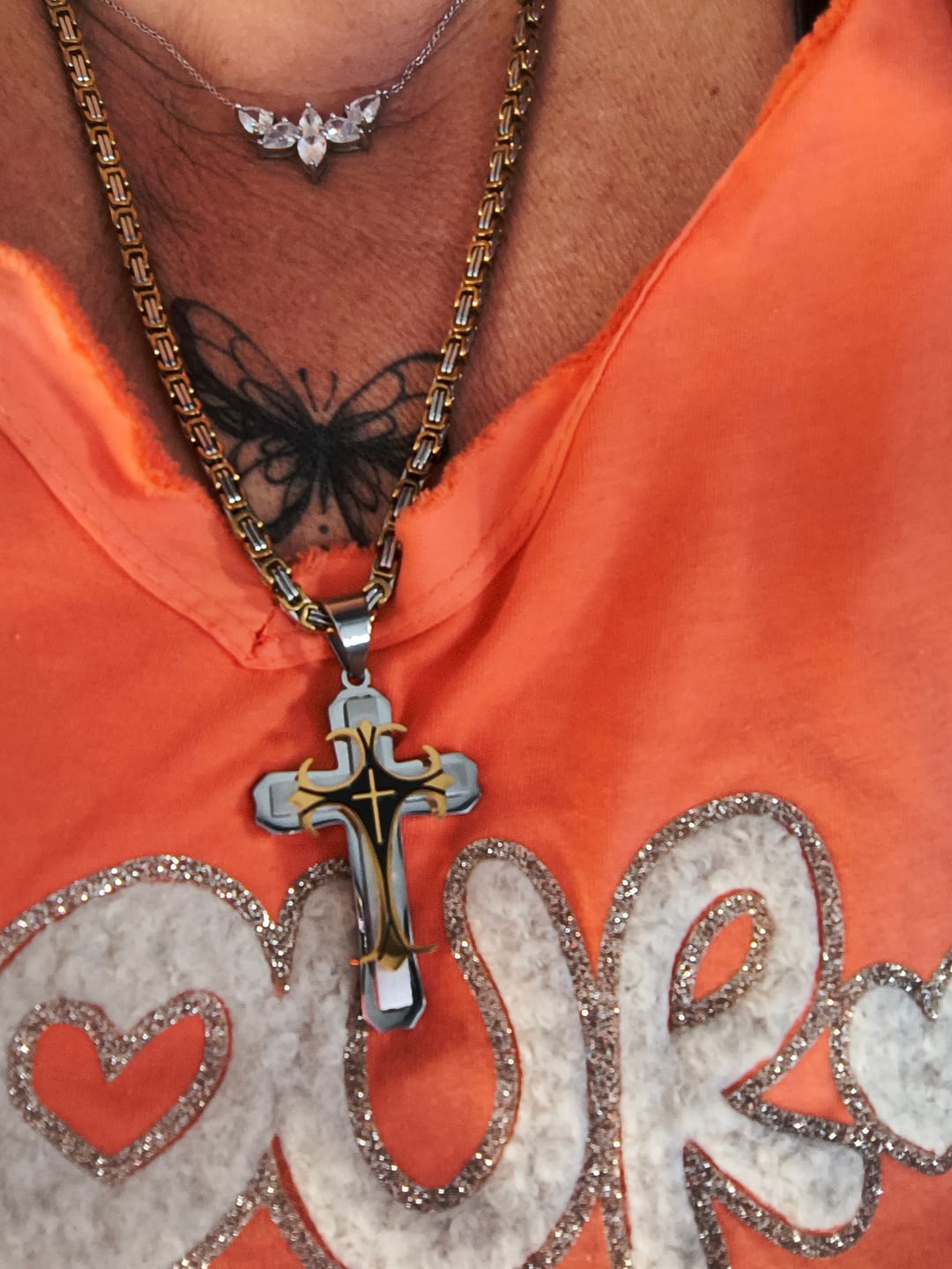 Customer photo review of Collier Croisé de l'Espoir