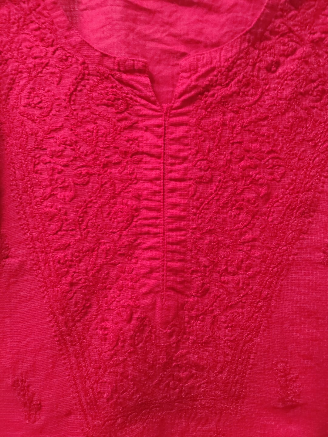 Customer photo review of Renisa Maroon Soft Kota Kurta