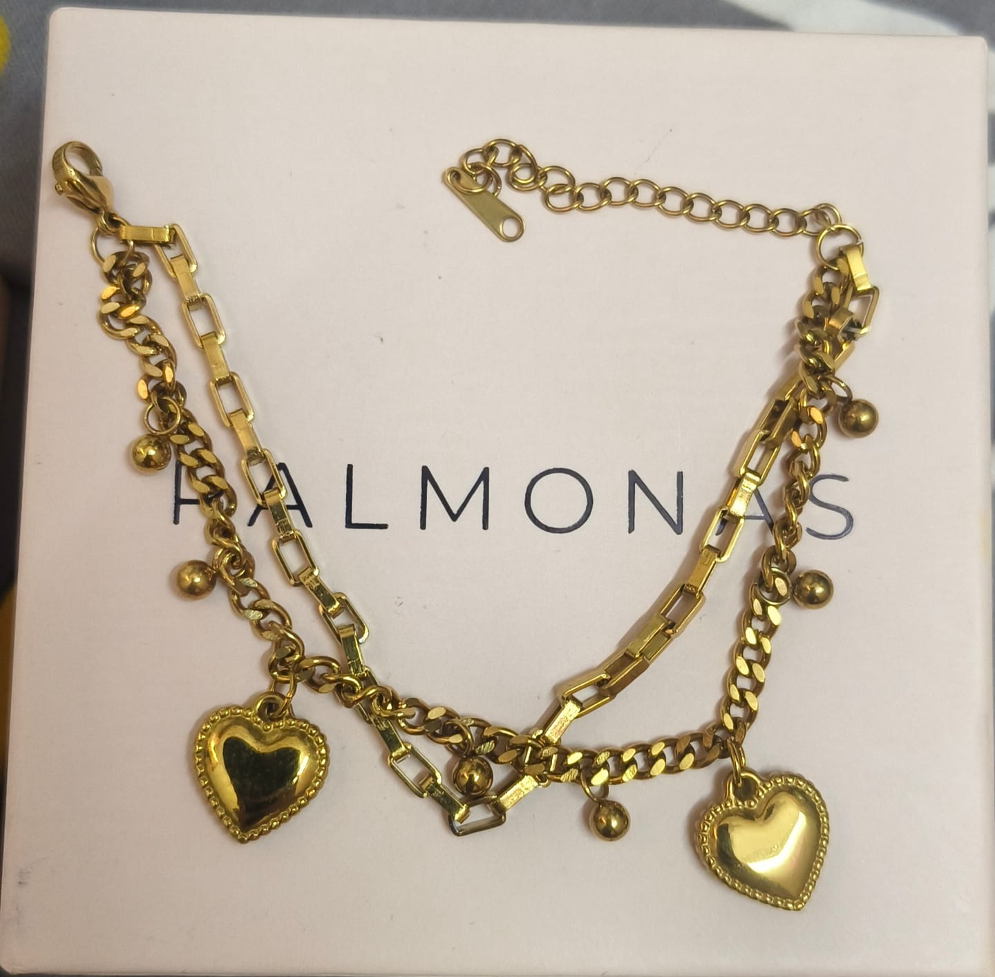 Customer photo review of Hearts All Over Bracelet