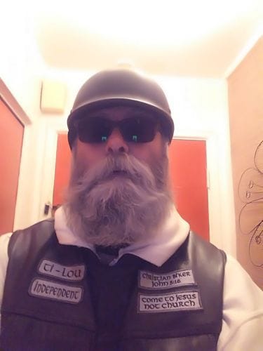 Customer photo review of Smallest Polo SOA  Half Helmet - Matte Black
