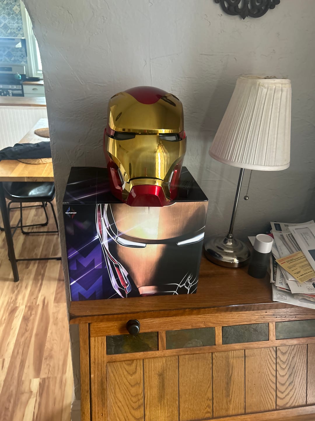 Customer photo review of Iron Man MK50 Helmet | English Voice Control | 1:1 Wearable | Mechahead