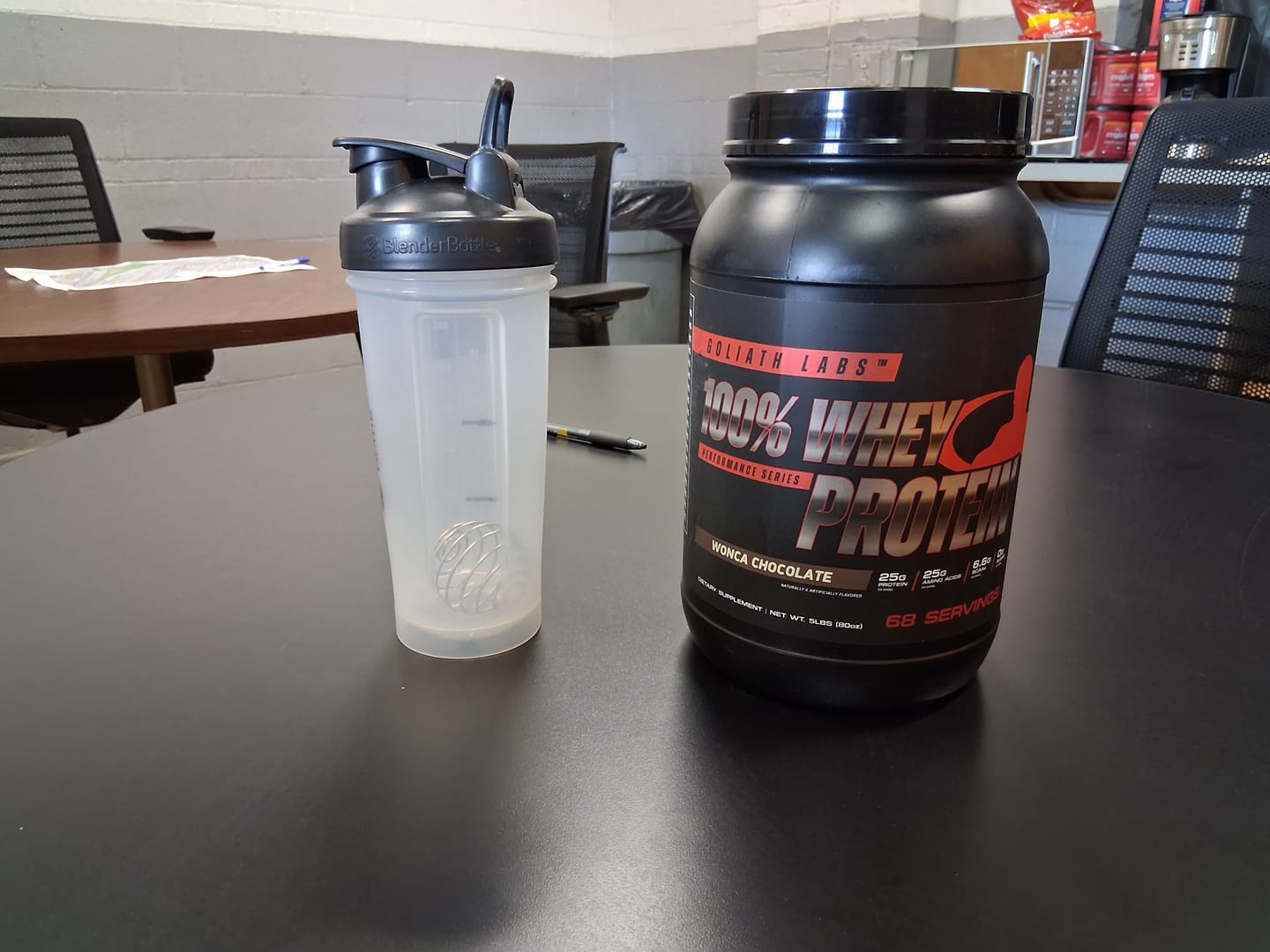 Customer photo review of 100% Whey Protein Powder