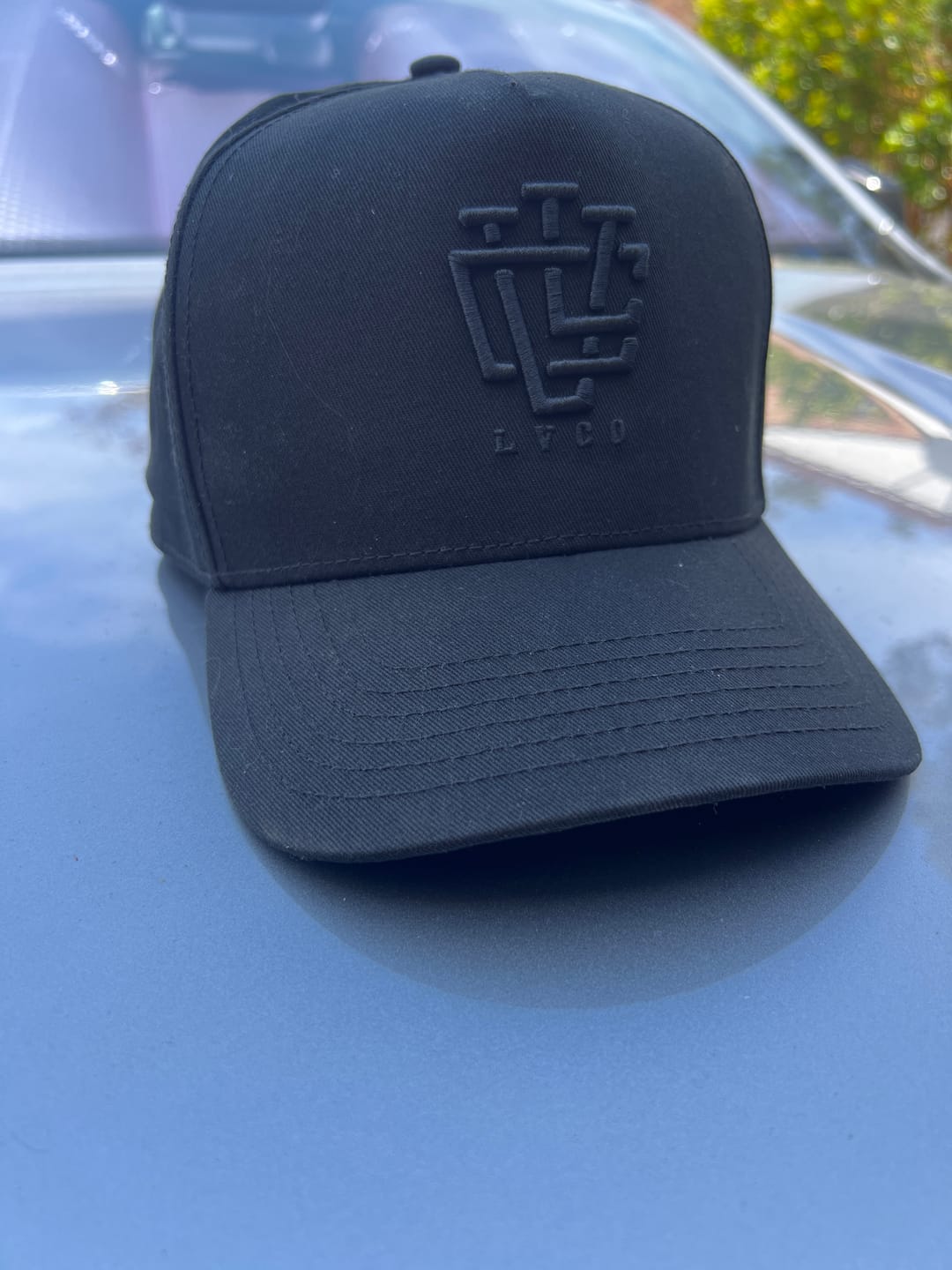 Customer photo review of DEEP FIT LVCO "Blk on Blk" A-Frame Snapback