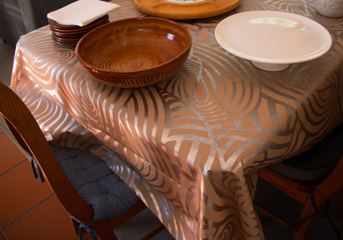 Customer photo review of Printed Poly Cotton 140cm Spiralis
