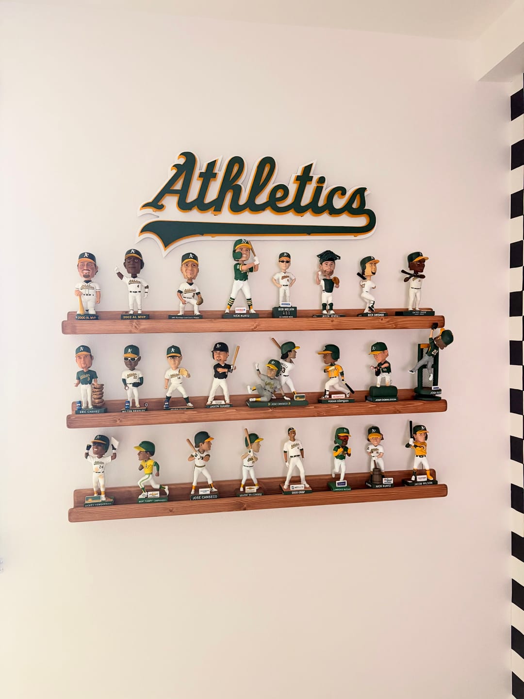 Customer photo review of Oakland A's Script 3D Metal Wall Art