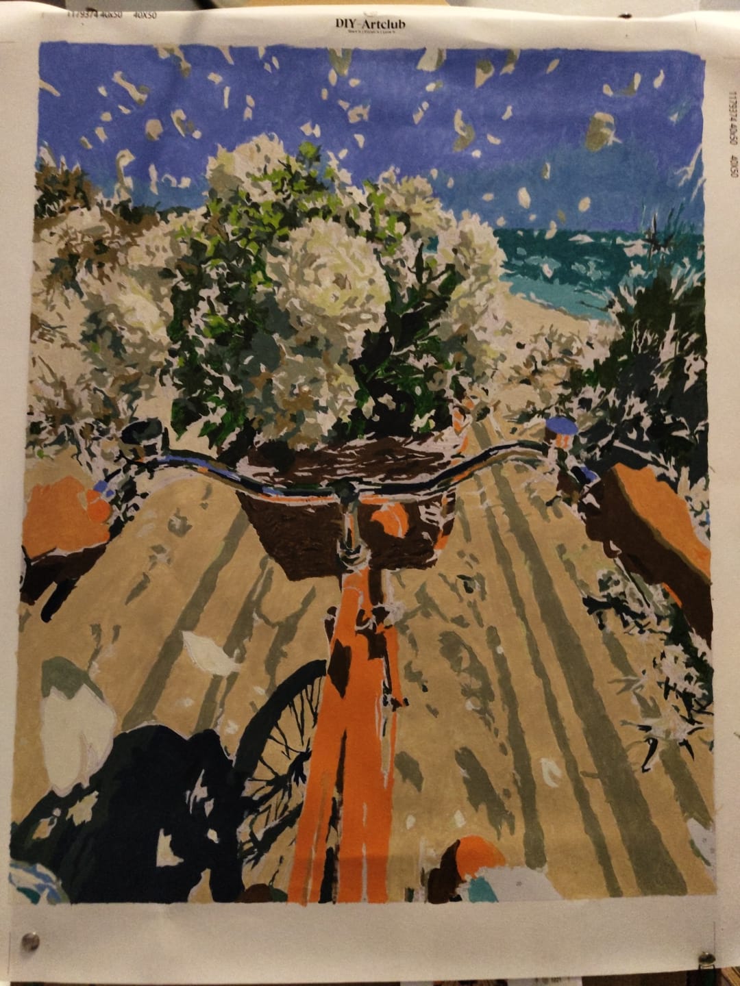 Customer photo review of Ride to the Sea | Paint by Number