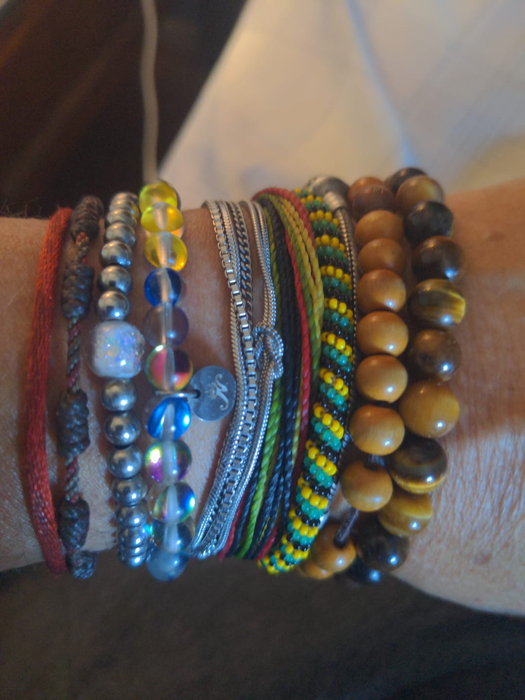 Customer photo review of Minimal Bracelet Stack