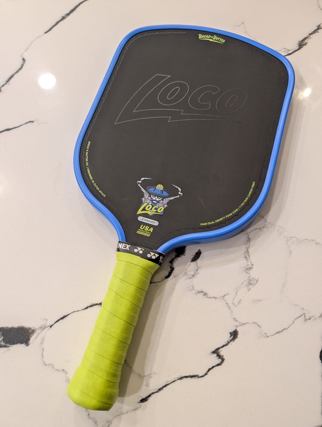 Customer photo review of The Loco 16mm Pickleball Paddle Standard