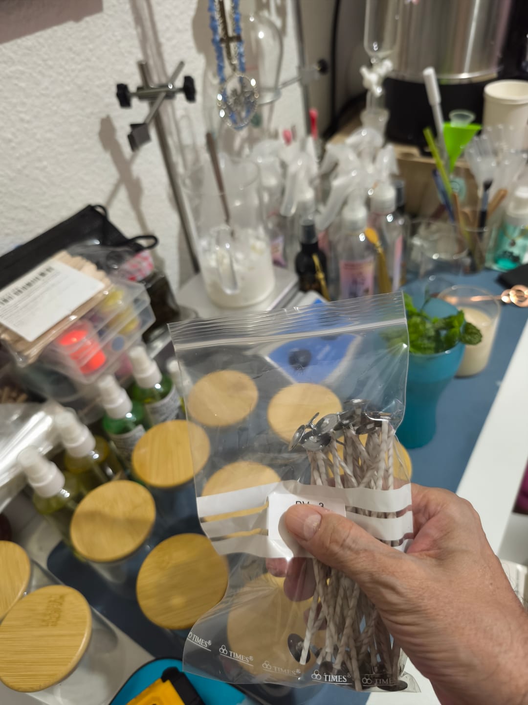 Customer photo review of MECHAS PARA VELAS ENCERADAS Y CORTADAS A MEDIDA