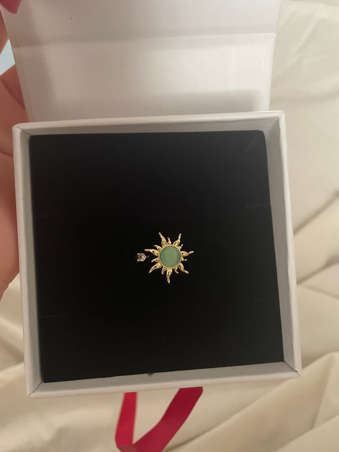 Customer photo review of Sun Fidget Ring