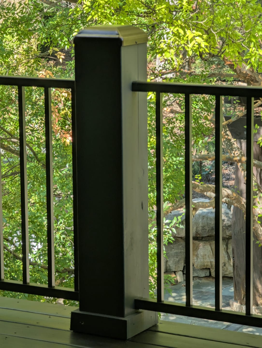 Customer photo review of Heavy Duty Domed Steel Post Cap (Multiple Post Sizes Available)