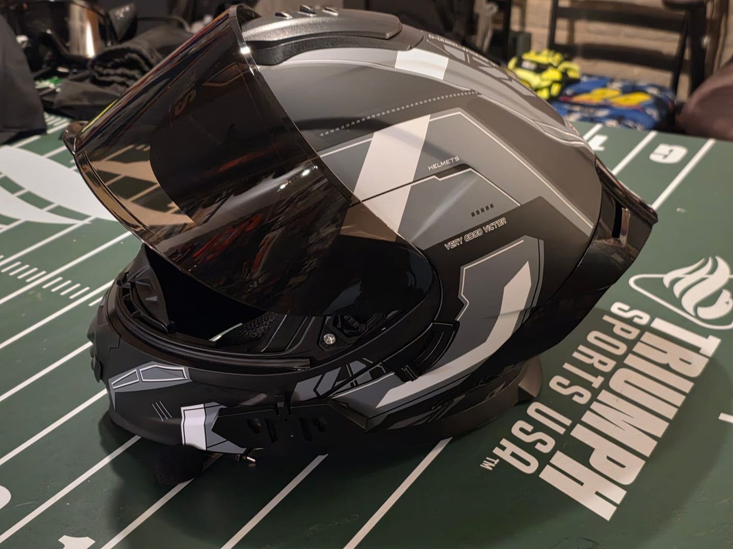 Customer photo review of K4 Intercom Modular Helmet with Bluetooth – 2-8 Riders Intercom