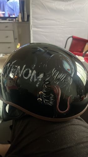 Customer photo review of TAKIZAWA Half Helmet - Curved Style