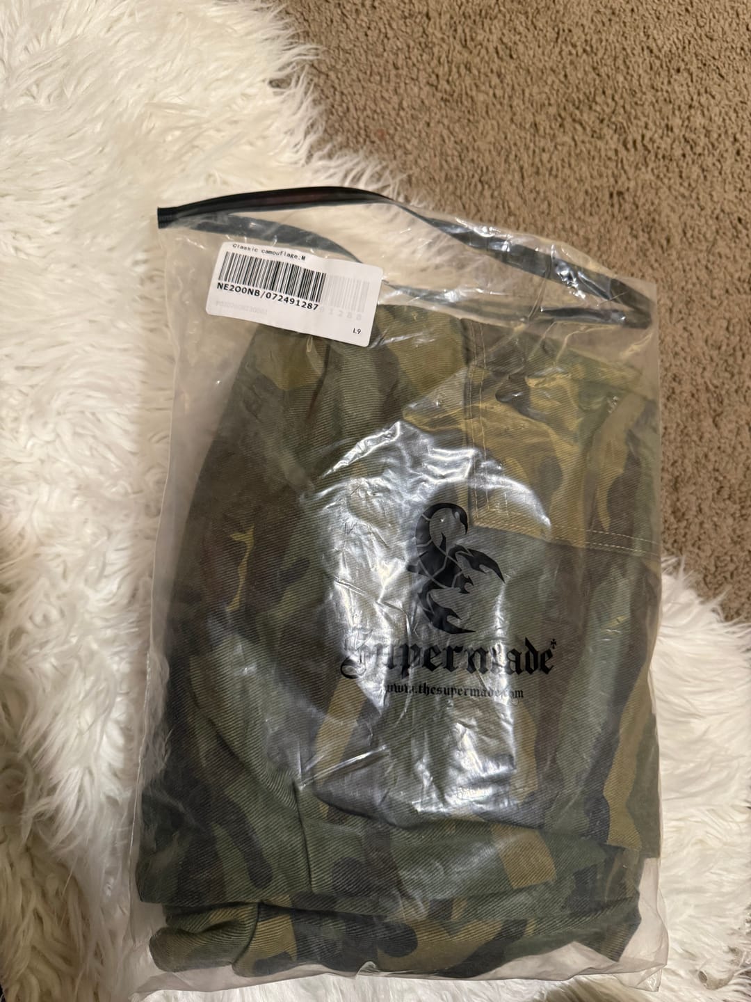 Customer photo review of Woven Ripped Camouflage Cargo Baggy Pants - 2410