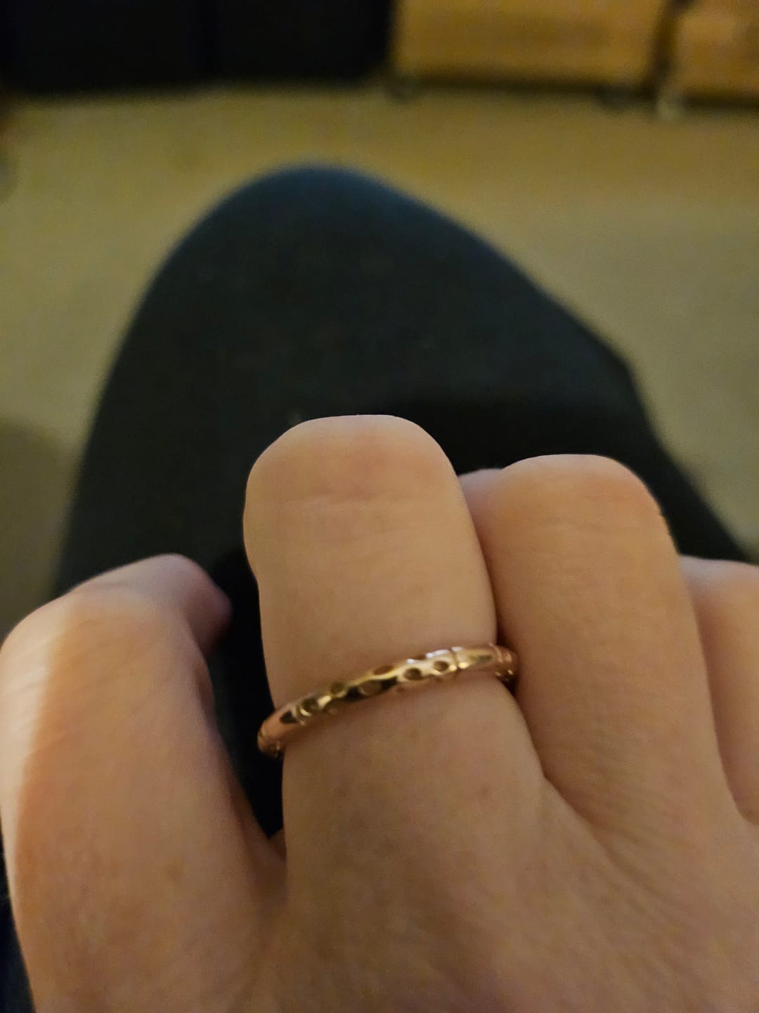 Customer photo review of Allegro Stacking Band Ring