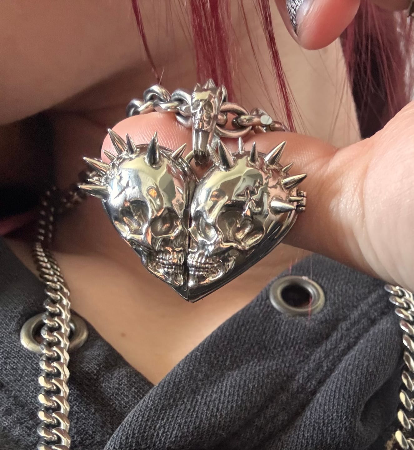Customer photo review of 'TIL DEATH DO US PART' LOCKET PENDANT