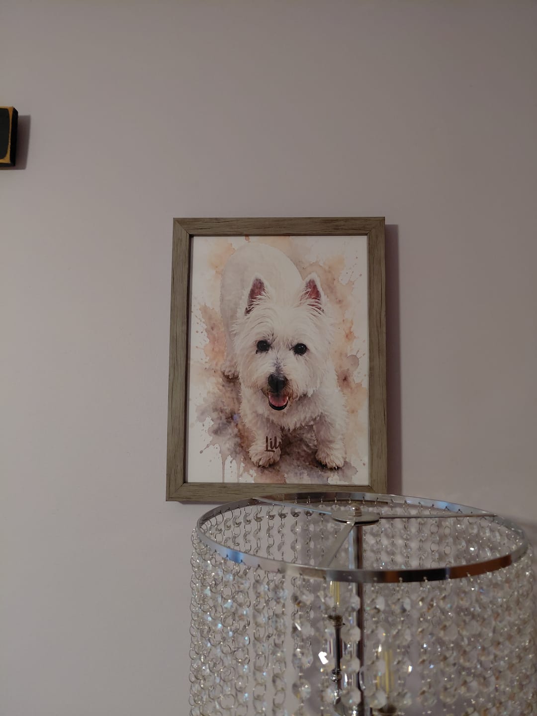 Customer photo review of Watercolor Realistic Portrait - Personalized Poster
