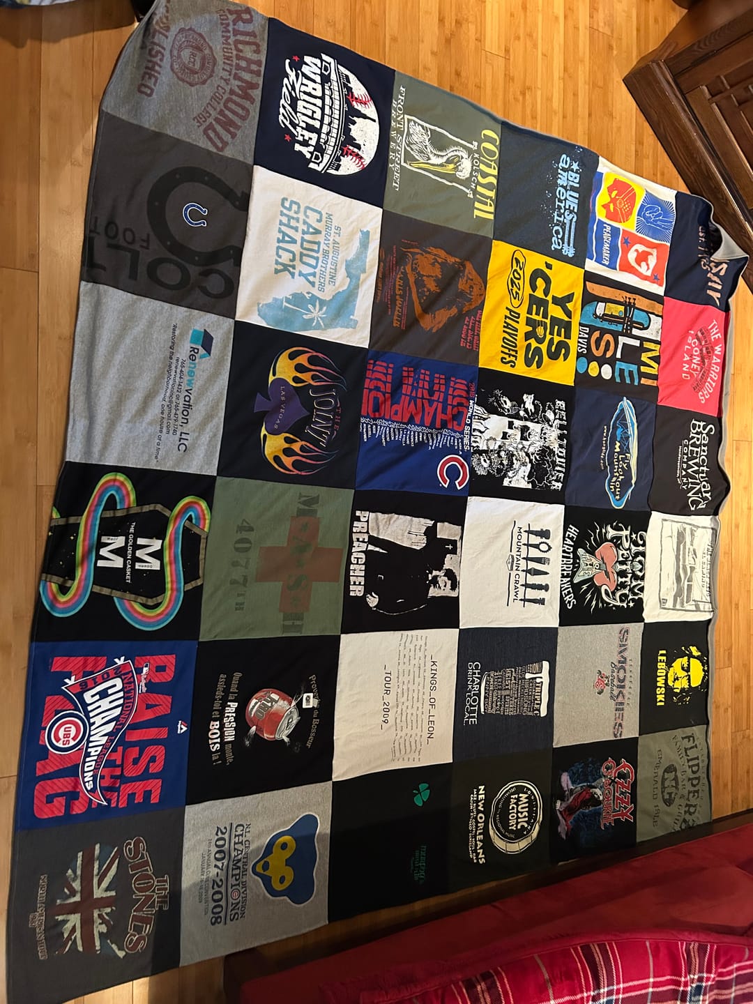 Customer photo review of Project Repat T-Shirt Quilt