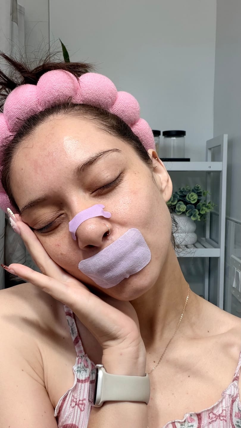 Customer photo review of ZzzTape - Nasal Strips