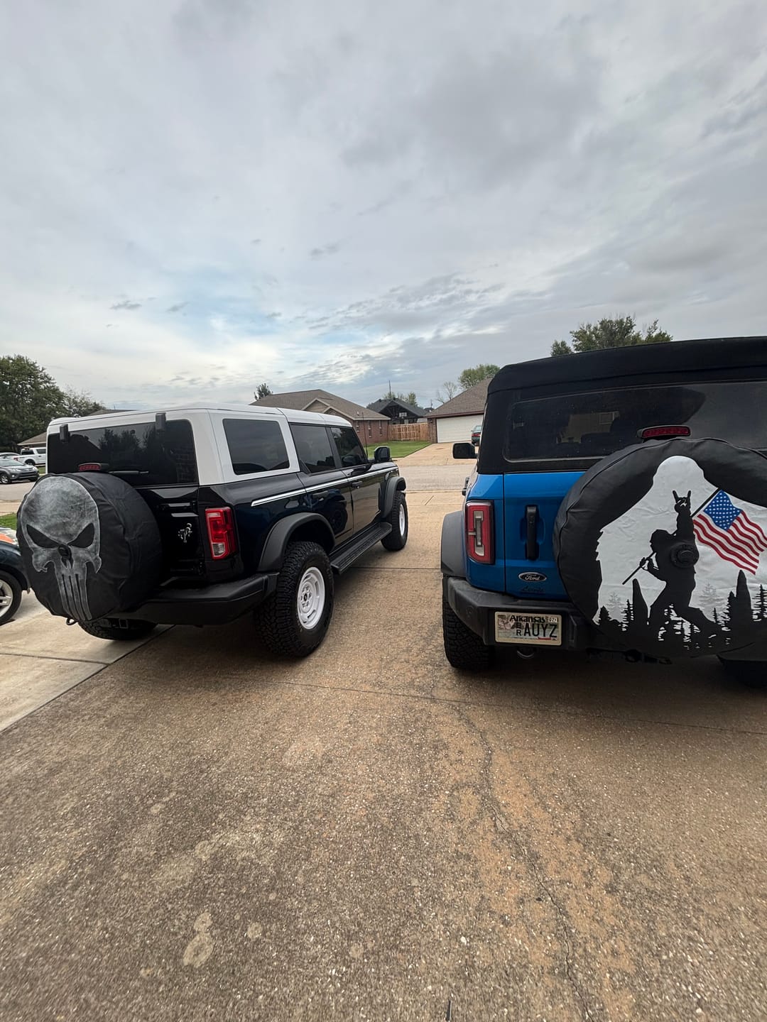 Customer photo review of Patriotic Bigfoot Tire Cover