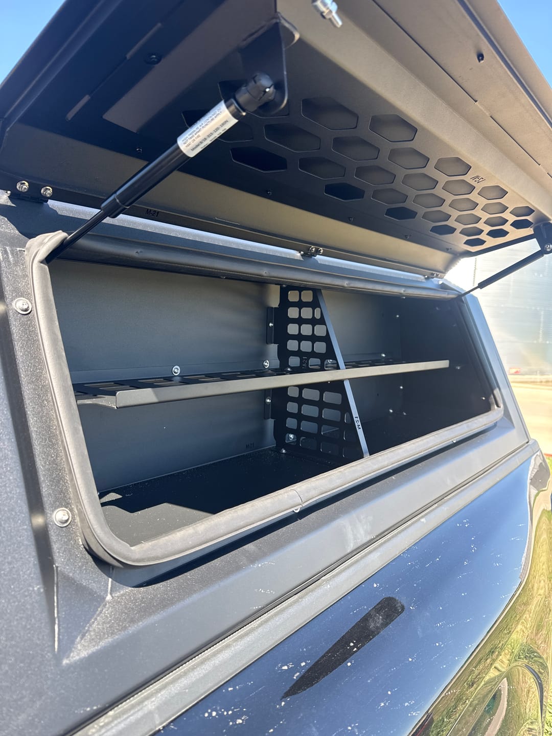 Customer photo review of OPENROAD Truck Cap Storage Box
