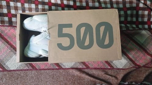 Customer photo review of Yeezy 500 Blush