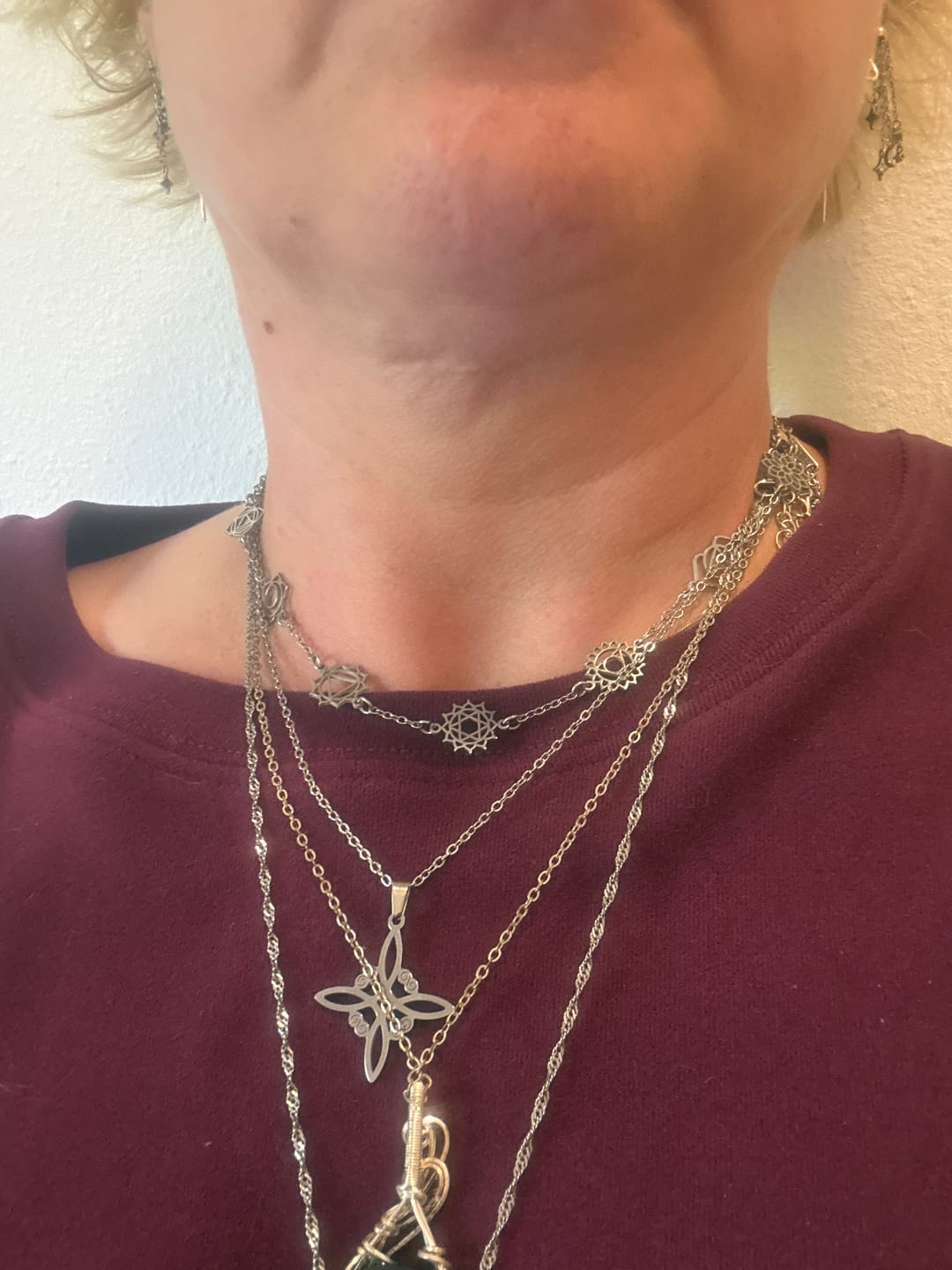 Customer photo review of Collier 7 Chakras - Symboles Mystiques