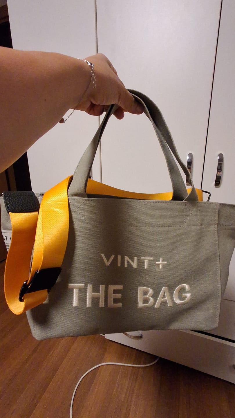 Customer photo review of FERMUARLI MUMLU KANVAS TOTE ÇANTA - KÜÇÜK - AÇIK YEŞİL