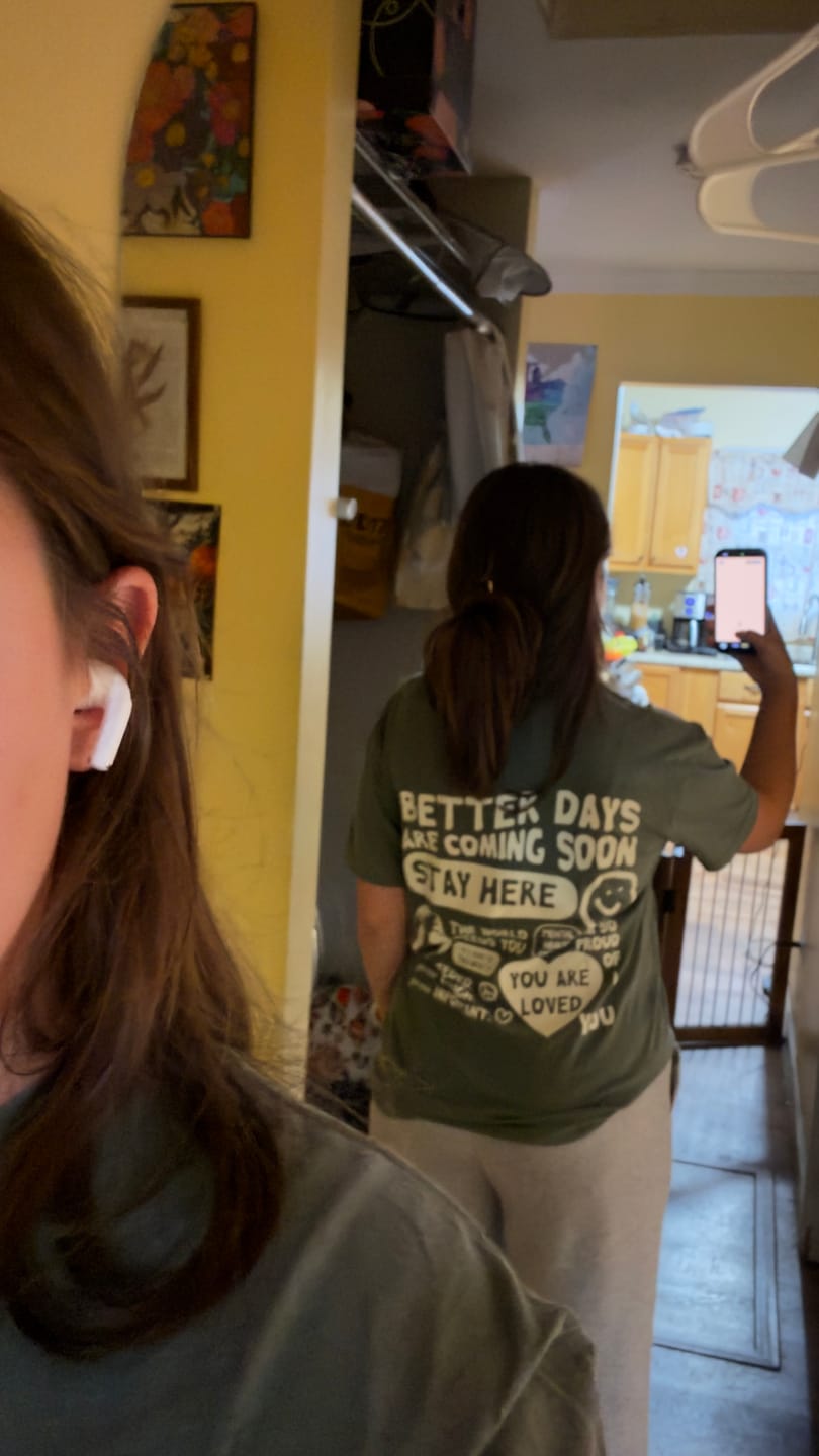 Customer photo review of Better Days T-Shirt