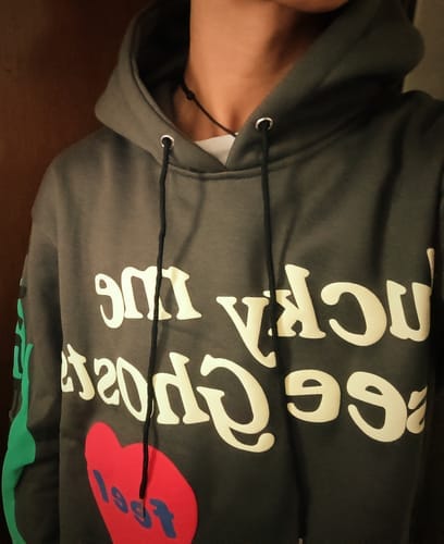 Customer photo review of Lucky Mee I See Ghosts Hoodie