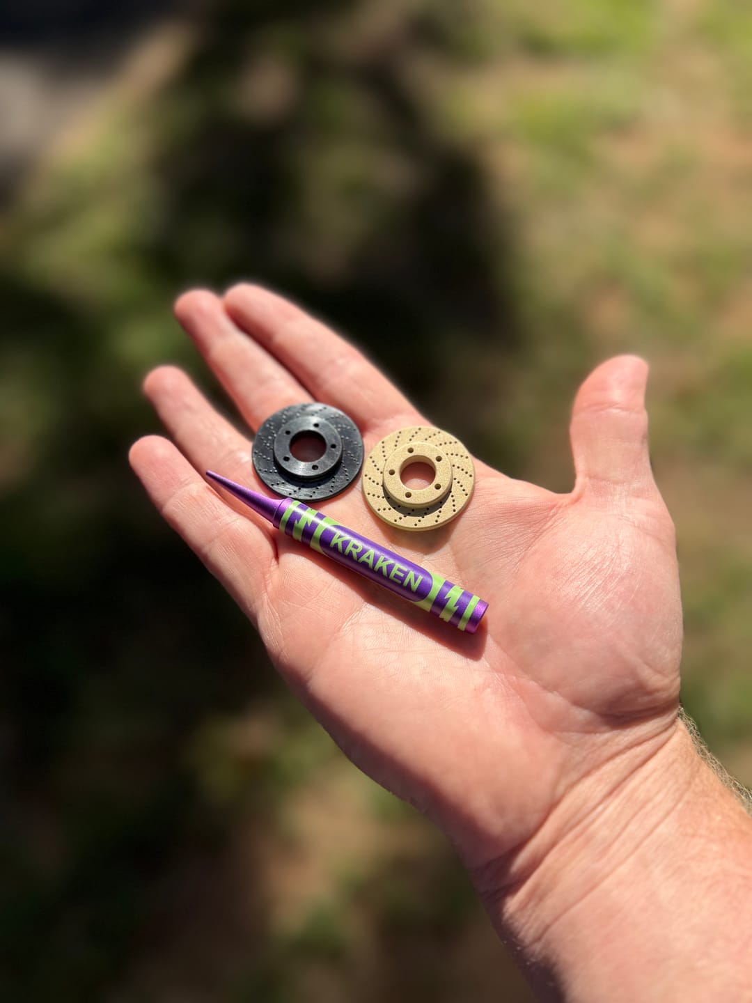 Customer photo review of Rotor Golf Ball Marker - Black Oxide Carbon Steel | Kraken Golf