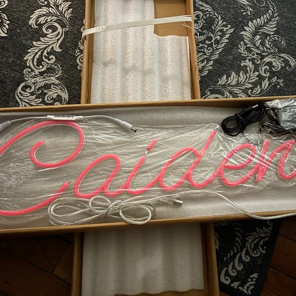 Customer photo review of Custom Sign for Scarlett Mills