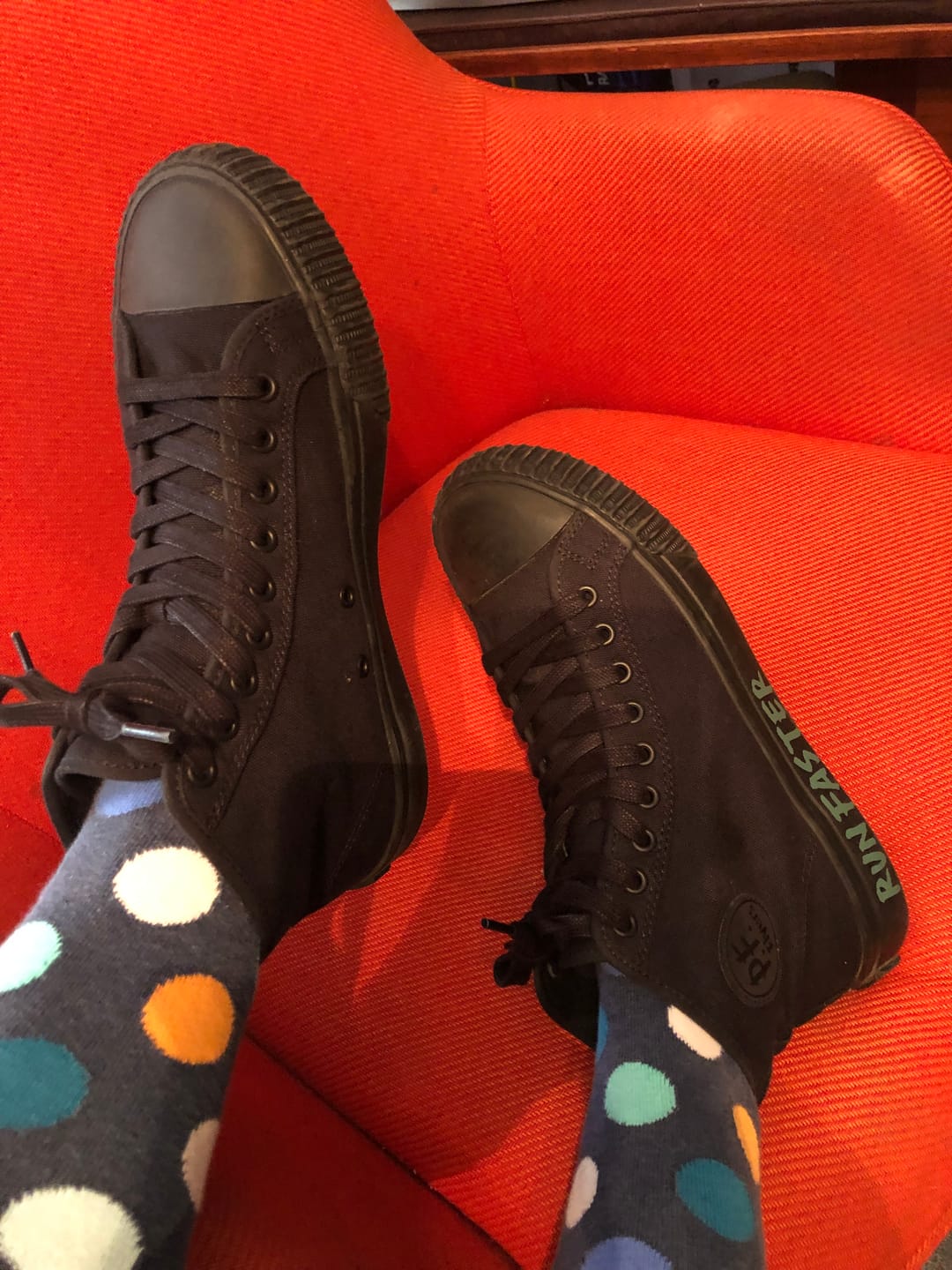 Customer photo review of 1993 Center RFJH High-Top Black/Black