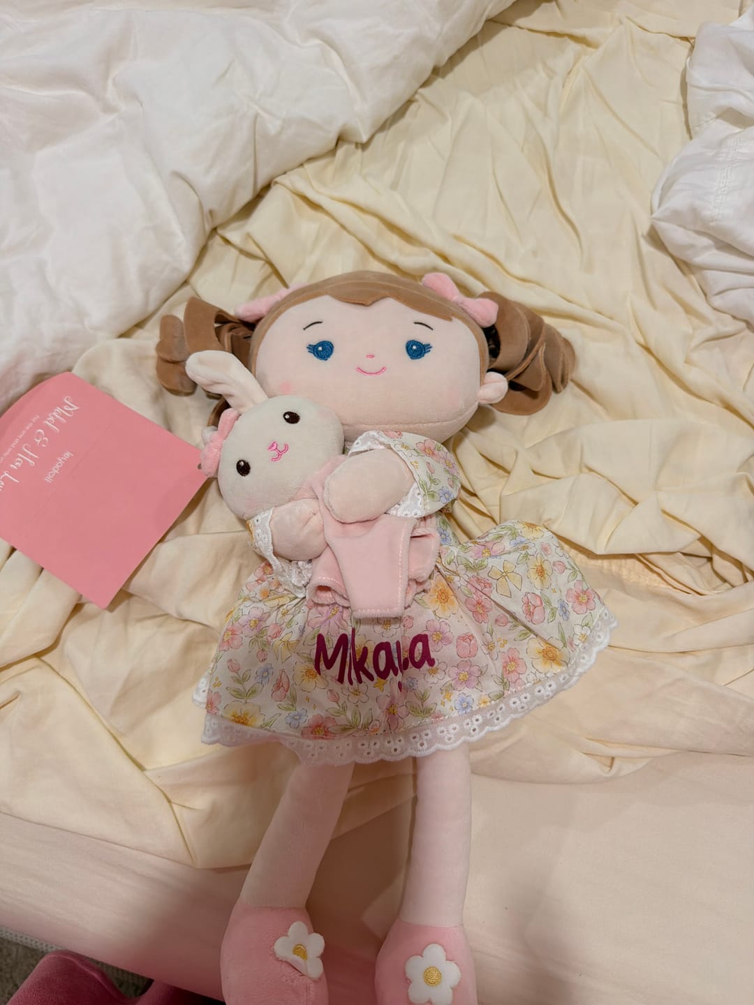 Customer photo review of Personalized Mabel & Her Lovey